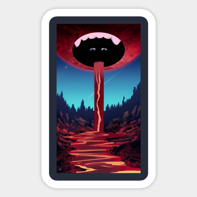 Blood Moon Portal Sticker by MarciLustra